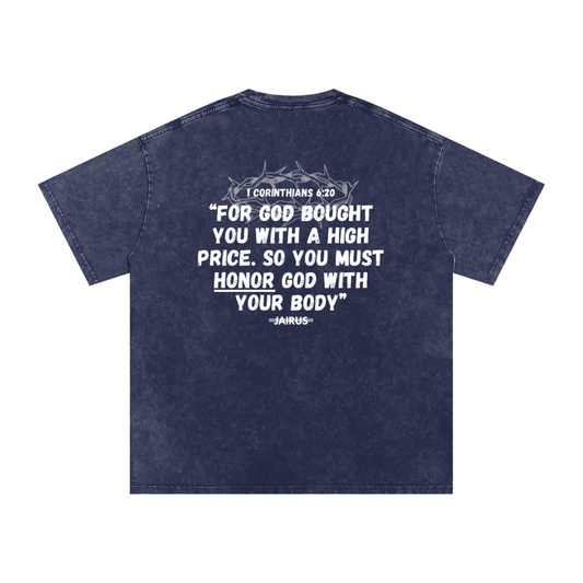 Honor - Unisex Oversize Tee (NAVY BLUE)